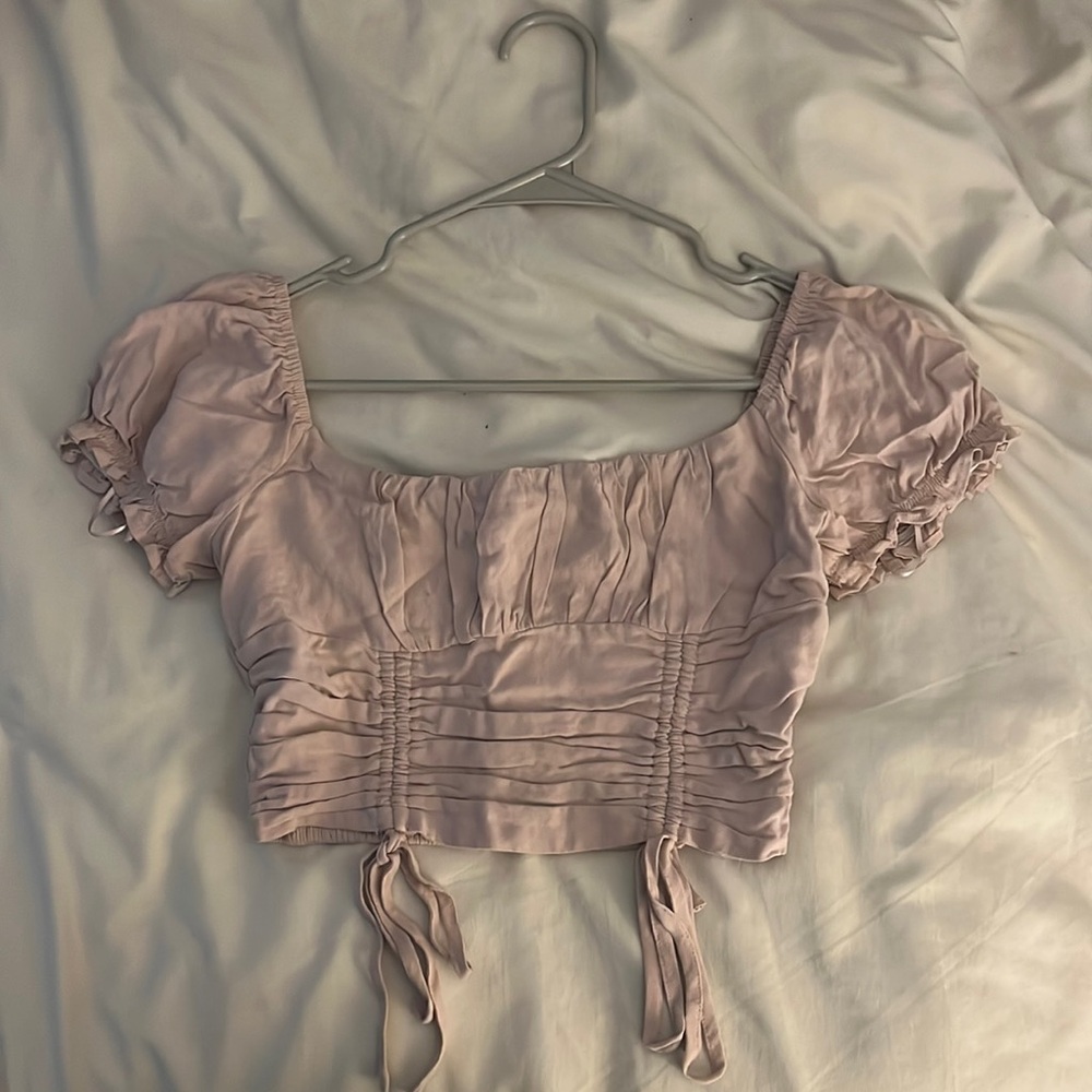light pink top